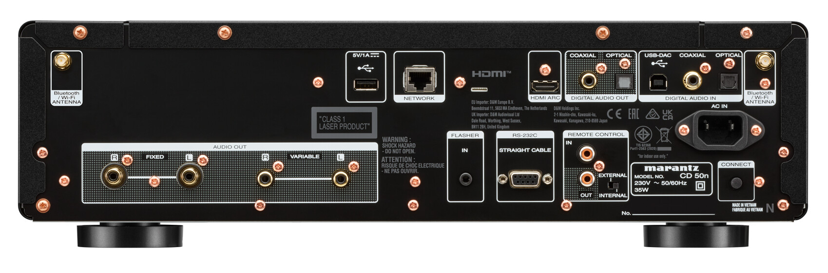 Marantz CD 50n back Marantz CD 50n back