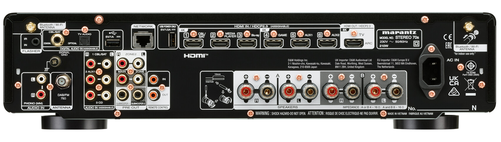 Marantz Stereo 70s back Marantz Stereo 70s back