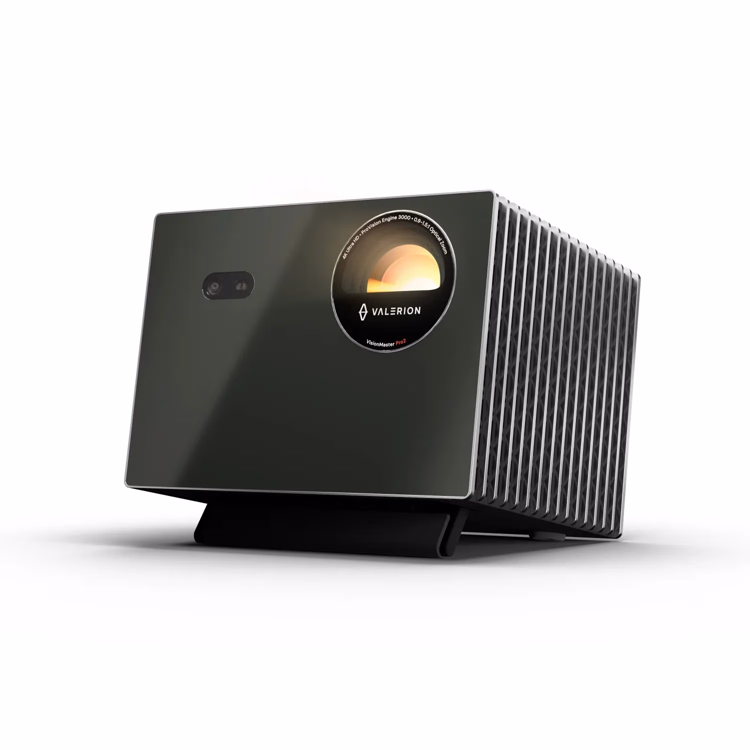 Valerion_VisionMaster_Pro_2_RGB_triple_laser_projector_in_premium_black_with_signature_lens_design